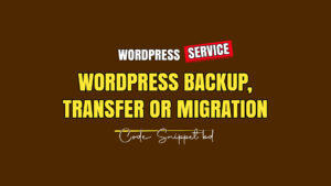 wordpress backup and transfer