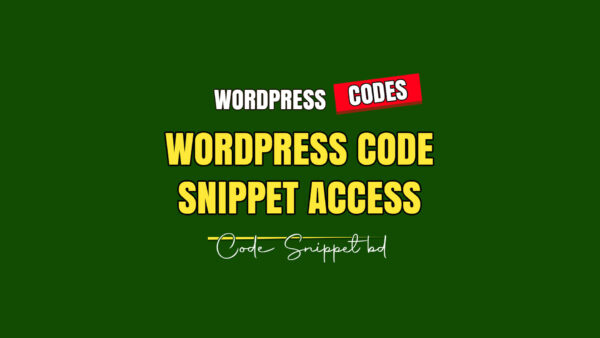 wordpress code snippet