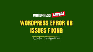 fixing wordpress errors